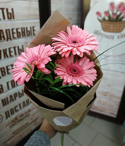Букет цветов из: Герберы в Ельники